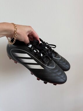 Adidas Black and White Soccer Cleats
